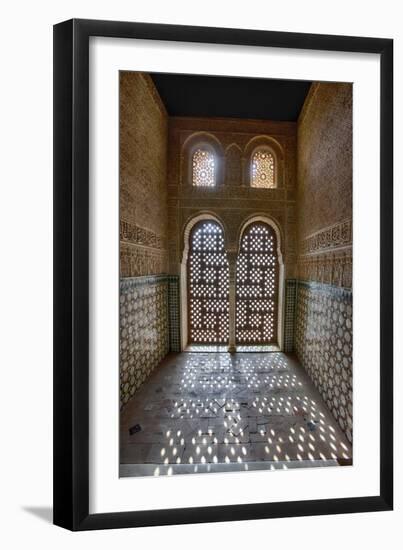 Interior of Alhambra Palace in Granada, Spain-Julianne Eggers-Framed Photographic Print