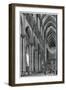 Interior of Amiens Cathedral, France, 13th Century-J Huyot-Framed Giclee Print