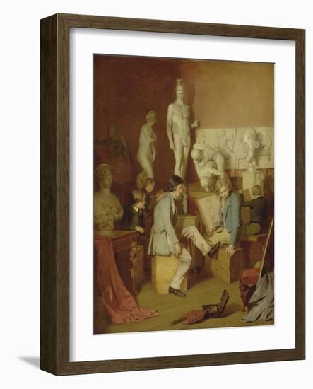 Interior of an Academy: the Critics, 1848-William Stewart-Framed Giclee Print
