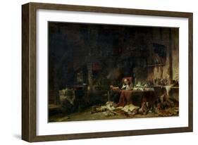 Interior of an Alchemist's Study-Louis Eugene Gabriel Isabey-Framed Giclee Print