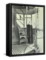 Interior of an Electric Tram Showing Driver Controls, 1931-null-Framed Stretched Canvas