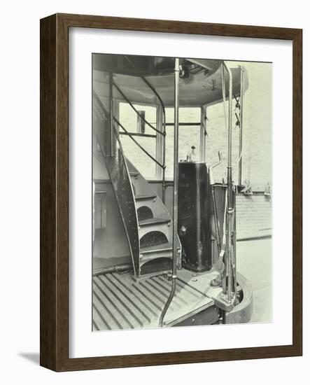 Interior of an Electric Tram Showing Driver Controls, 1931-null-Framed Photographic Print