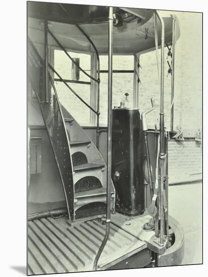 Interior of an Electric Tram Showing Driver Controls, 1931-null-Mounted Photographic Print