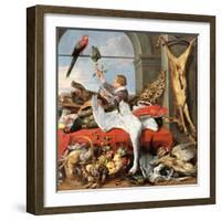 Interior of an Office, or Still Life with Game, Poultry and Fruit, c.1635-Frans Snyders Or Snijders-Framed Giclee Print