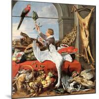 Interior of an Office, or Still Life with Game, Poultry and Fruit, c.1635-Frans Snyders Or Snijders-Mounted Giclee Print