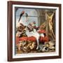 Interior of an Office, or Still Life with Game, Poultry and Fruit, c.1635-Frans Snyders Or Snijders-Framed Giclee Print