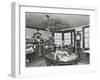 Interior of an Office with a Man on the Telephone, Greenwich, London, November 1936-null-Framed Photographic Print