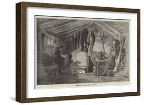 Interior of an Officer's Hut at Balaclava-null-Framed Giclee Print