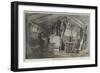 Interior of an Officer's Hut at Balaclava-null-Framed Giclee Print