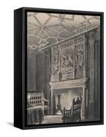 Interior of an Old House at Enfield, Middlesex, known as Queen Elizabeths Palace, 1915-CJ Richardson-Framed Stretched Canvas