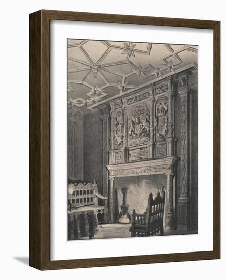 Interior of an Old House at Enfield, Middlesex, known as Queen Elizabeths Palace, 1915-CJ Richardson-Framed Giclee Print