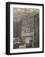 Interior of an Old House at Enfield, Middlesex, known as Queen Elizabeths Palace, 1915-CJ Richardson-Framed Giclee Print