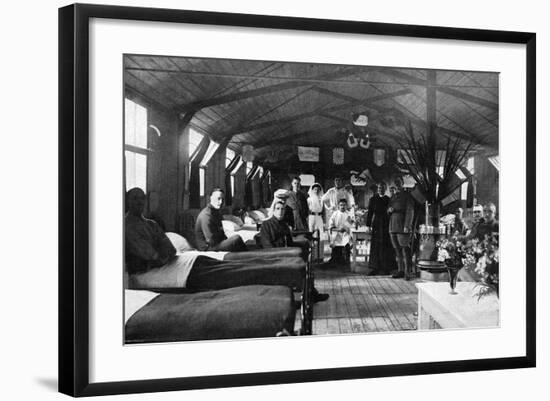 Interior of Anglo-Belgian Hospital, WW1-null-Framed Photographic Print