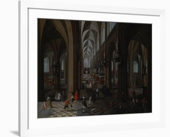 Interior of Antwerp Cathedral, 1651-Pieter Neeffs the Elder-Framed Giclee Print