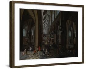Interior of Antwerp Cathedral, 1651-Pieter Neeffs the Elder-Framed Giclee Print