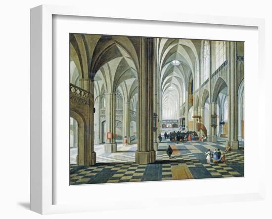 Interior of Antwerp Cathedral-Peeter Neefs Elder-Framed Giclee Print