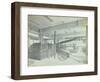 Interior of Appliance Room, Northcote Road Fire Station, Battersea, London, 1906-null-Framed Photographic Print