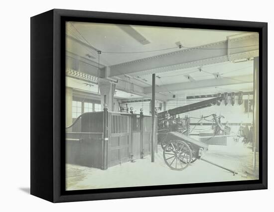 Interior of Appliance Room, Northcote Road Fire Station, Battersea, London, 1906-null-Framed Stretched Canvas