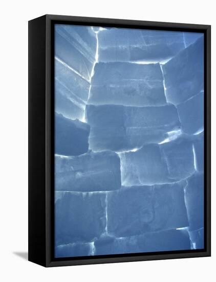 Interior of Arctic Igloo, Churchill, Manitoba, Canada-Stuart Westmoreland-Framed Stretched Canvas