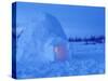 Interior of Arctic Igloo, Churchill, Manitoba, Canada-Stuart Westmoreland-Stretched Canvas