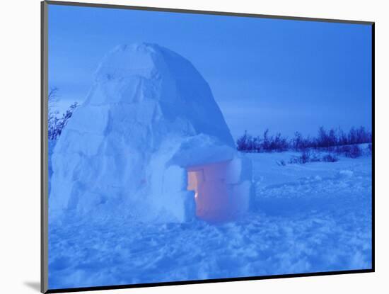 Interior of Arctic Igloo, Churchill, Manitoba, Canada-Stuart Westmoreland-Mounted Photographic Print