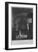 'Interior of Aspatria Church, Cumberland', 1814-John Greig-Framed Giclee Print