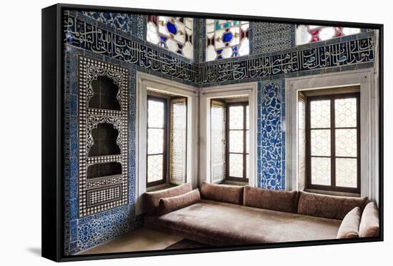 Interior of Baghdad Kiosk, Topkapi Palace, Sultanahmet, Istanbul, Turkey-Ben Pipe-Framed Stretched Canvas