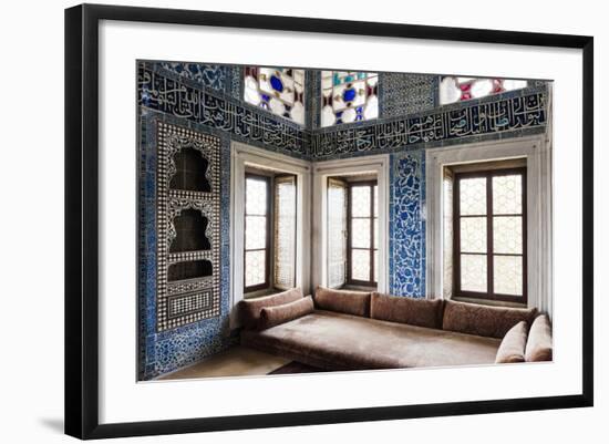 Interior of Baghdad Kiosk, Topkapi Palace, Sultanahmet, Istanbul, Turkey-Ben Pipe-Framed Photographic Print