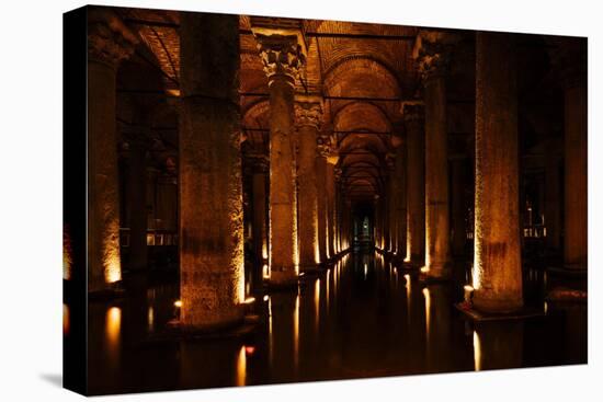 Interior of Basilica Cistern, Sultanahmet, Istanbul, Turkey-Ben Pipe-Stretched Canvas