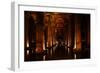 Interior of Basilica Cistern, Sultanahmet, Istanbul, Turkey-Ben Pipe-Framed Photographic Print