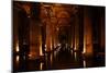 Interior of Basilica Cistern, Sultanahmet, Istanbul, Turkey-Ben Pipe-Mounted Photographic Print