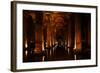 Interior of Basilica Cistern, Sultanahmet, Istanbul, Turkey-Ben Pipe-Framed Photographic Print