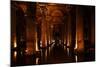 Interior of Basilica Cistern, Sultanahmet, Istanbul, Turkey-Ben Pipe-Mounted Photographic Print