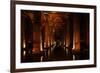 Interior of Basilica Cistern, Sultanahmet, Istanbul, Turkey-Ben Pipe-Framed Photographic Print