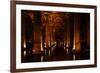 Interior of Basilica Cistern, Sultanahmet, Istanbul, Turkey-Ben Pipe-Framed Photographic Print