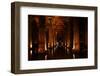 Interior of Basilica Cistern, Sultanahmet, Istanbul, Turkey-Ben Pipe-Framed Photographic Print