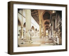 Interior of Basilica of Santa Croce, Florence, Work Believed to Be-Arnolfo di Cambio-Framed Giclee Print