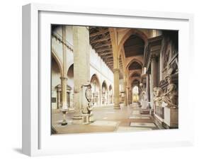 Interior of Basilica of Santa Croce, Florence, Work Believed to Be-Arnolfo di Cambio-Framed Giclee Print