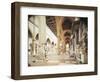 Interior of Basilica of Santa Croce, Florence, Work Believed to Be-Arnolfo di Cambio-Framed Giclee Print