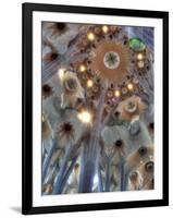 Interior of Basilica Sagrada Familia, Barcelona, Catalonia, Spain-Ivan Vdovin-Framed Photographic Print