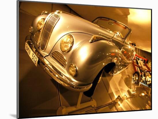 Interior of BMW Car Museum, Munich, Bayern, Germany-Walter Bibikow-Mounted Premium Photographic Print