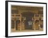 Interior of Bodleian Library, Illustration from 'History of Oxford', engraved by Joseph Stadler-Augustus Charles Pugin-Framed Giclee Print