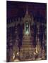Interior of Bot, or Chapel, of Emerald Buddha in Wat Phra Kaew, Grand Palace, Bangkok, Thailand-null-Mounted Giclee Print