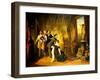 Interior of Bruyas's Study, 1848-Auguste Barthelemy Glaize-Framed Giclee Print