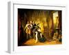 Interior of Bruyas's Study, 1848-Auguste Barthelemy Glaize-Framed Giclee Print