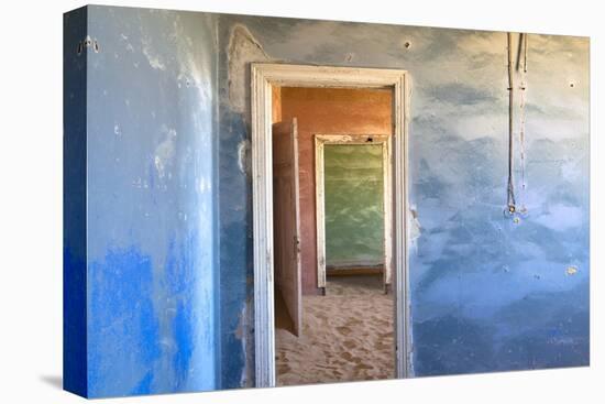 Interior of Building Slowly Being Consumed by the Sands of the Namib Desert-Lee Frost-Stretched Canvas