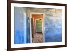 Interior of Building Slowly Being Consumed by the Sands of the Namib Desert-Lee Frost-Framed Photographic Print