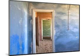 Interior of Building Slowly Being Consumed by the Sands of the Namib Desert-Lee Frost-Mounted Photographic Print