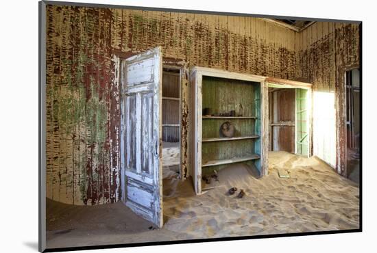 Interior of Building Slowly Being Consumed by the Sands of the Namib Desert-Lee Frost-Mounted Photographic Print