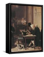 Interior of Cafe from around 1815-Louis-Leopold Boilly-Framed Stretched Canvas